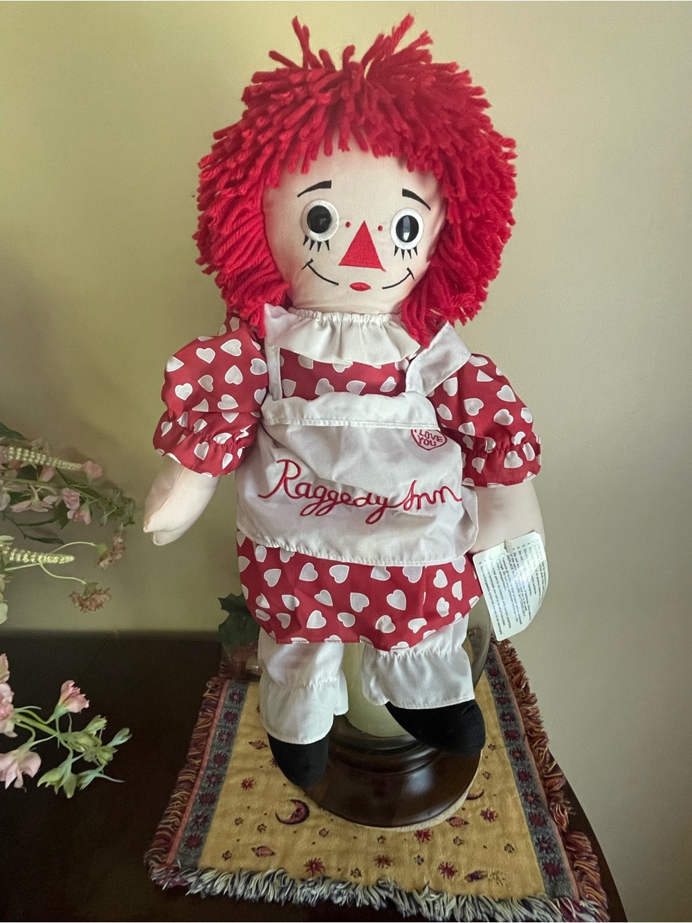 Applause Talking Raggedy Ann Doll 20 “I Love You” Vntg Plush Toy Needs Batteries